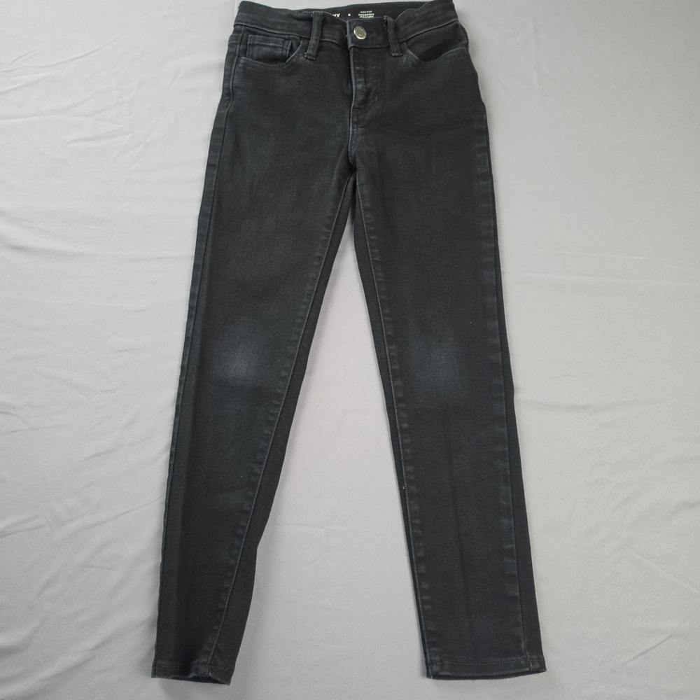 Old Navy Rockstar Jeggings Kids 8 Black High-Rise 360 Stretch Skinny Jeans